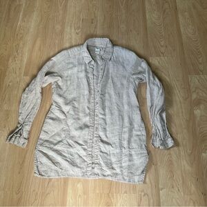 Orvis Casual Button Down Shirt in Beige with Classic Fit
